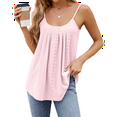 thumbnail image 3 of Women'S Tank Tops Sleeveless Summer Top Spaghetti Strap Spring Shirt Loose Fit Beach Vacation 2025 Casual Light Pink XXL, 3 of 3