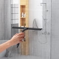 thumbnail image 3 of Window Squeegee Cleaning Tool 10 Inch Multipurpose Stainless Steel Shower Squeegee with 2 Sticky Hooks, Bathroom Cleaning Tools Household Window Mirror Squeegee for Glass Doors, Tile Walls, 3 of 6