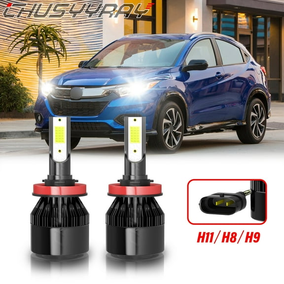 For Honda HR-V 2019-2022 H11 LED Headlight Low Beam Bulbs Combo Kit 6000K White Super Bright 2x