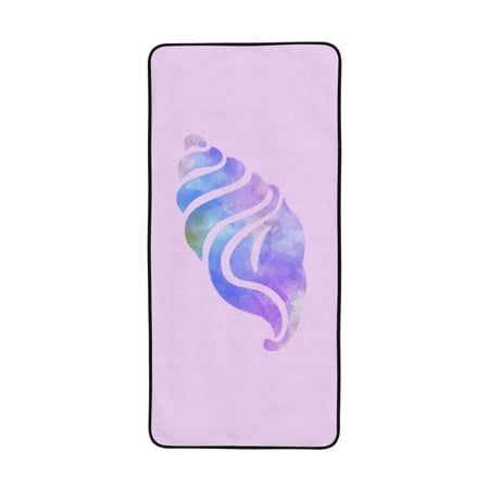 LNWH Bath Towel, Magic Conch Pattern Absorbent Coral Fleece Bath Towel for Bathroom, Gym, Beach-27x55in