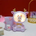 thumbnail image 2 of Cartoon fantasy Bella rabbit pen lamp series resin gift girl bedroom desktop decoration ornaments 2104-60 Qiao Yannian, 2 of 5