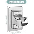 thumbnail image 2 of No Drill Shower Head Bracket - Self-Adhesive 360 Rotating Wall Mount for Tile, Glass, Marble Surfaces, 2 of 5