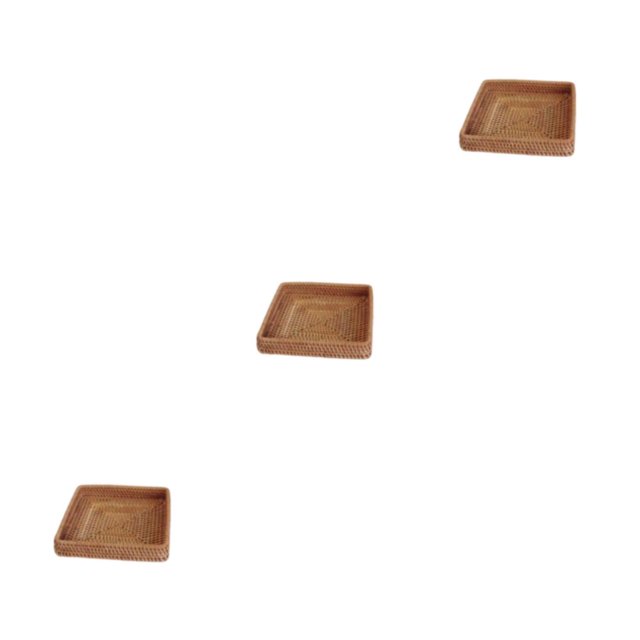 Advancent Cesta de ratán tejida a mano, papelería, contenedor de tetera de azúcar, caja de almacenamiento de mimbre, caja de decoración, Type1 NO1