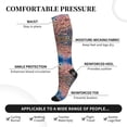thumbnail image 3 of Bixox Cherry Blossoms Print Compression Socks,Compression Socks Women & Men Circulation for Medical,Running,Athletic, 3 of 7