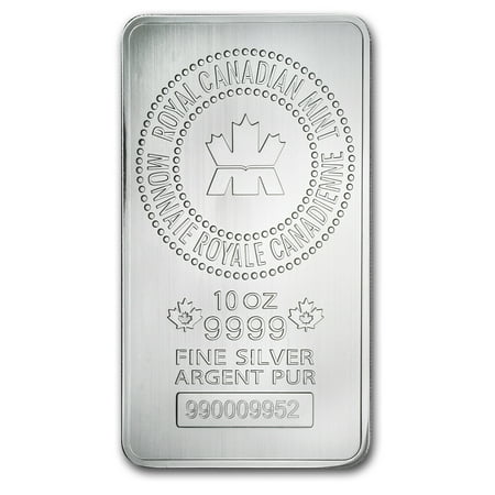 10 oz Silver Bar - RCM (.9999 Fine, New Style)