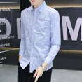 thumbnail image 5 of Camisa y blusa para hombre de manga larga con estampado gráfico de negocios de ropa verde a la moda 2024 estilo coreano botones originales normal xxl, 5 of 5