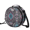 thumbnail image 1 of Bolsa bordada LoDrid redonda de doble capa con tótem de asa, 1 of 8