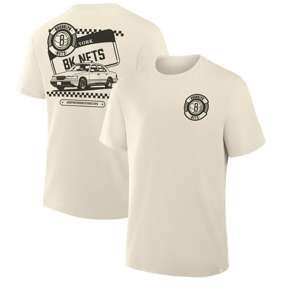 Men's Fanatics Cream Brooklyn Nets Team Culture T-Shirt