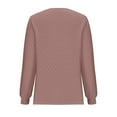 thumbnail image 6 of Long Sleeve Shirts for Women Women's Solid Color V-neck Long Sleeved T-shirt, 6 of 7