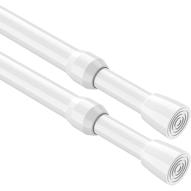 Tringle à Rideau à Tension - Tringle de Douche Réglable, Tringle à Rideau Sans Perçage Extensible à Ressort, Tringles à Tension pour Entrée, Garde-Robe, Fenêtre
