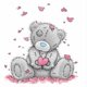 thumbnail image 1 of Pintura de diamante redondo diamante muñeca oso y corazón de amor Tmvgtek decoración de arte en el hogar, 1 of 9