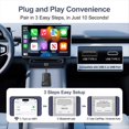 thumbnail image 3 of Adaptador CarPlay Inalámbrico: CarPlay y Android Auto Inalámbricos 2 en 1, Convierte CarPlay Cableado en Inalámbrico, Plug & Play, 3 of 5