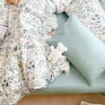 thumbnail image 4 of YELEE Bed Flats Sheet Sets 3pcs Luxurious Floral Print Comforter Cover and Fragrant Grass Microfiber Pillowcases, 4 of 5