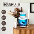 thumbnail image 3 of JAGASY Moose Funeral Cremation Urns for Mother & Father, Blue Urns for Human Ashes Keepsake, Small Decorative Urn for Ashes Adult Male, Memorial Urn for Parents, (3 Inch), 3 of 7