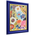 thumbnail image 3 of "Floral Symphony" Chromatic Hand Painted Embellished Giclee Flower Canvas Wall Art with Baroque Two-Tone Frame, 3 of 10