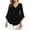 Black, variant on Women's Satin Silky Cowl Neck Drape Ruched Front Long Sleeve Blouse Shirt Top Casual Dressy Loose Clothing