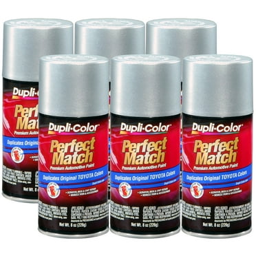 Dupli-Color BTY1616 Exact-Match Automotive Paint Matches Toyota Silver Streak Mica Metallic - 8 oz. Aerosol, (Case of 6)