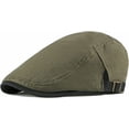 thumbnail image 6 of CoCopeaunts Newsboy Cap Spring Summer Sun Hat Adjustable Solid Ivy Flat Cap Men Women Beret Breathable Cotton Beret Hat, 6 of 7