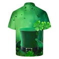 thumbnail image 6 of guisaled St Patricks Day Shirts Mens Short Sleeve Golf Shirt Button Henley Collared T Shirt Clover Graphic Casual Dressy Work Blouses, 6 of 6