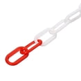 thumbnail image 4 of Uxcell 0.2" Diameter 39Ft Length Plastic Chain Barrier, Safety Link Chain Stanchion for Crowd Control, Red White, 4 of 6