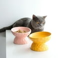 thumbnail image 3 of Bol Surélevé en Céramique pour Chat Bol Incliné pour Nourriture Bol Incliné Sans Stress, 3 of 5