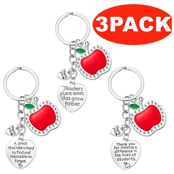 Teacher Appreciation Keychain Set — Thoughtful Gift For Teachers With Heartfelt Message, Perfect For Christmas & Valentines