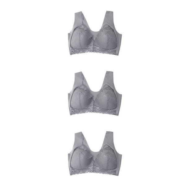Qarigey Front Closure Beauty Bra,5D Shaping Push Up Sports Seamless Back No Trace Comfort Beauty Bra,Womens Lace Type1 NO1