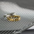 thumbnail image 5 of 555Jewelry Grooved Stainless Steel CZ Rings for Women, Glittering Sandblast Texture Female Wedding Bands, CZ Rings for Women, CZ Engagement Rings for Women & Men, Silver, Size 6, 5 of 5