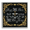thumbnail image 3 of Stupell Industries She Bee Fierce Female Motivational Phrase Vintage Pun, 12 x 12,Design by Deb Strain, 3 of 5