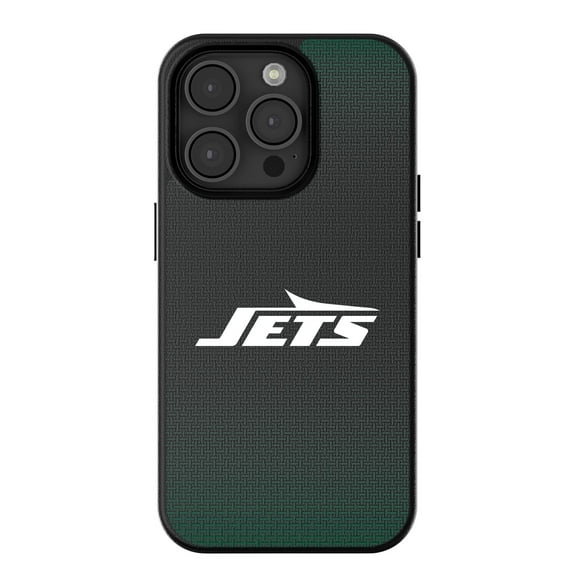 New York Jets Linen Logo iPhone Magnetic Bump Case