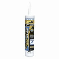 Silicone Sealant, 10 oz, Cartridge, White, Silicone Base, Silicone Ultra
