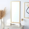 thumbnail image 2 of SAFAVIEH Pravina 18 in. x 39.5 in. Solid Frame Mirror, Gold, 2 of 5
