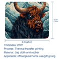 thumbnail image 5 of Yak Square Non-Slip Rubber Bottom Printed Desk Mat Mousepad for Office and Gaming - 8.3x9.8 Inch, 5 of 6