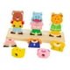 thumbnail image 3 of Bloques apilables de madera para desarrollar habilidades motoras finas, juguetes educativos, juego de combinación, actividad de aprendizaje para niños, 3 of 9