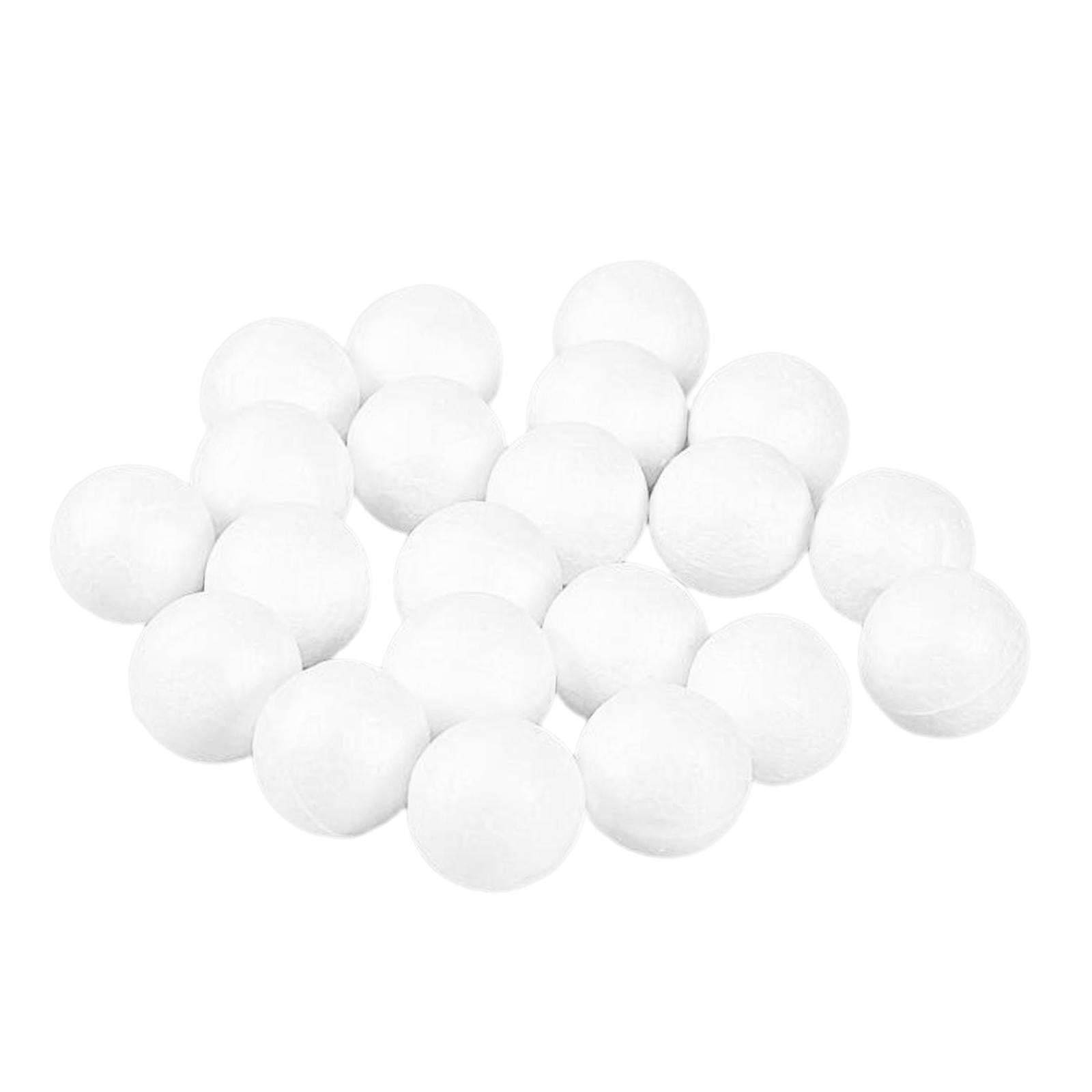 White Foam Ball DIY Arts and Crafts Round Spheres Balls Smooth Handmade DIY Ball 30pcs 30mm, Size: Optional