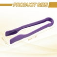 thumbnail image 2 of Uxcell 4 Pcs Plastic Serving Tongs Set, 8 Inch Heat Resistant Kitchen Utensils for Cooking and Baking, Purple, 2 of 6