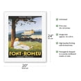 thumbnail image 2 of Odeillo (Font-Romeu) - Pyrénées-Orientales - Le Grand Hotel France - Vintage Travel Poster by Vincent Guerra c.1934 - Fine Art Rolled Canvas Print 16in x 20in, 2 of 4