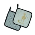 thumbnail image 2 of Caroline's Treasures Alphabet K for Kangaroo Pair of Pot Holders, 2 of 2