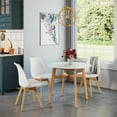 thumbnail image 5 of Pemberly Row 36" Round Faux Marble Round Dining Table in Natural, 5 of 6