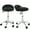 Black, variant on SONGMY Hydraulic Salon Stool, White Adjustable Tattoo Massage Facial Stool - 1 PC