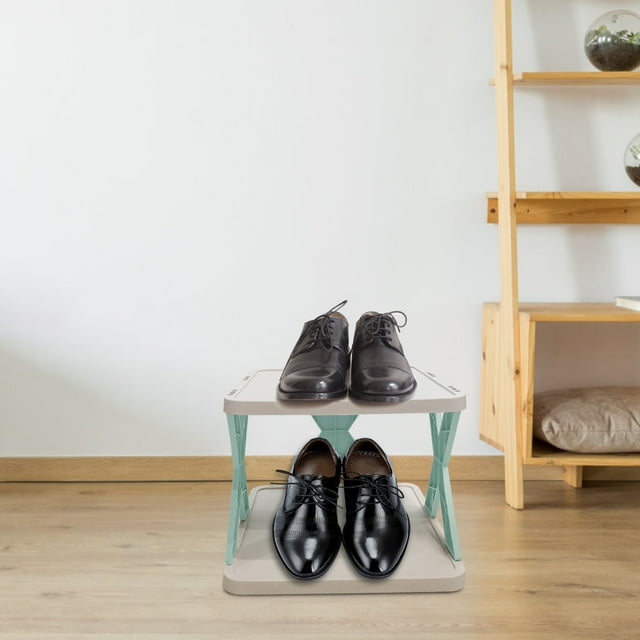 Amzcrzy Dorm Room Essentials Shoe Rack Multi Layer Shoe Rack Household Small Shoe Cabinet Economic Dormitory Door Shoe Rack Installation Folding Shoe Cabinet Closet Organizers and Storage