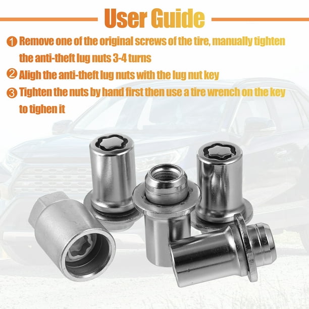 M12 1.5 lug on sale nut key