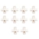 thumbnail image 1 of 10 Pcs PVC Pipe Fitting 20mm 5 Way Right Angle 3 Dimensional Elbow Pipe Connector for Furniture White, 1 of 5