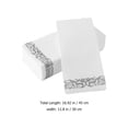 thumbnail image 2 of TABLETREANDS 25Ud Servilletas Para Y Banquete Plateadas Con Chic Para De, 2 of 8