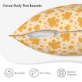 thumbnail image 3 of KLL Autumn Fall Yellow Leaves Decorative Throw Pillow Covers Velvet Soft for Couch Sofa Bedroom Living Room Outdoor (No pillow core)- 18"x18", 3 of 5
