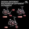 thumbnail image 2 of Red Spinning Fishing Reel Ultralight 10KG Max Drag 5.2:1 Gear Ratio Metal Spool&Rocker Arm For FreshwaterTG Fishing, 2 of 14