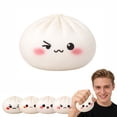 thumbnail image 1 of Juguete grande de pan antiestrés para adultos y – Extra Large Soft Soft Xiaolongbao Dumpling Fidget, juguete sensorial de alivio para estrés, concentración y decoración de escritorio, 1 of 6