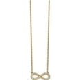 thumbnail image 2 of 10K Yellow Gold Polished Diamond Infinity Symbol 18 Inch Necklace (Width 15) (Length 18) - Jbsp, 2 of 5