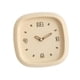 thumbnail image 3 of Reloj de pared moderno minimalista, silencioso, con adorno artístico, cuadrado, 25 cm, decorativo. Amarillo, 3 of 9