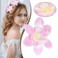 thumbnail image 2 of Artificial Flower - Loetky Fake Orchid Fabric Flower Head, Artificial Realistic Bloom For Crafts Home Wedding Boutonniere Party Photography Decoration, 1Pc, 2 of 4